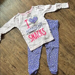 Kids Pajamas Set - Purple and Pink 2t
